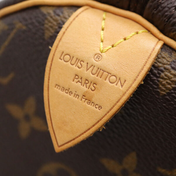 8128 10 Louis Vuitton Speedy 30 Handbag Monogram Canvas Brown