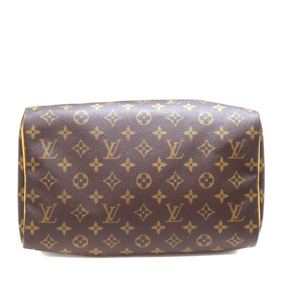 8128 5 Louis Vuitton Speedy 30 Handbag Monogram Canvas Brown