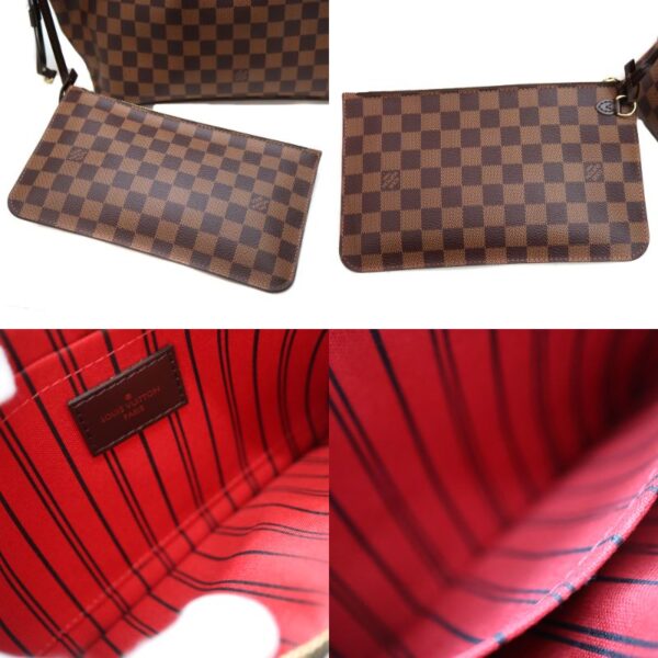 8210 10 Louis Vuitton Neverfull MM Tote Bag Damier Ebene Brown