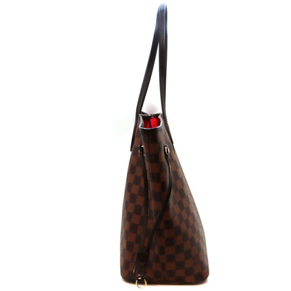 8210 3 Louis Vuitton Neverfull MM Tote Bag Damier Ebene Brown