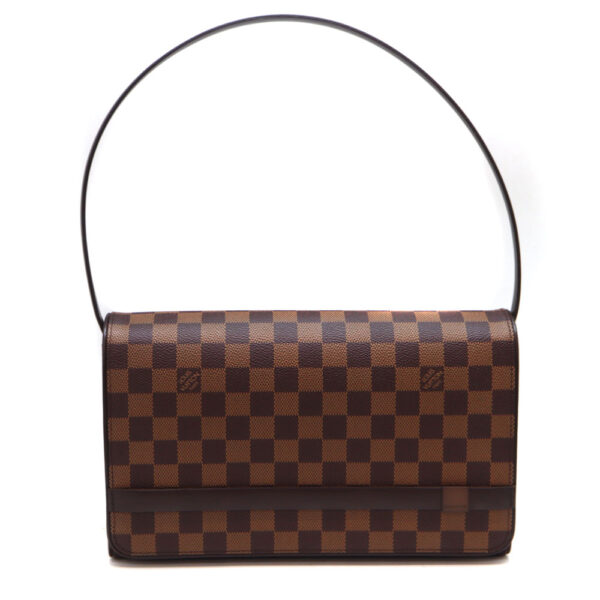 827 1 Louis Vuitton Tribecalon Handbag Damier Canvas Ebene Brown