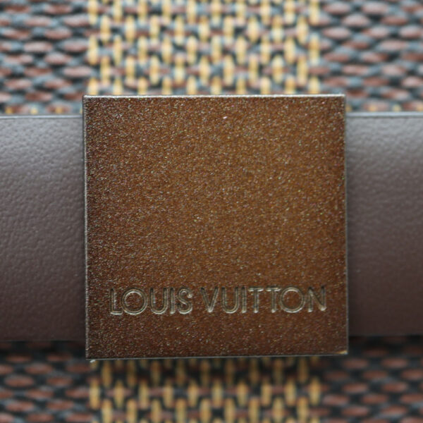 827 11 Louis Vuitton Tribecalon Handbag Damier Canvas Ebene Brown