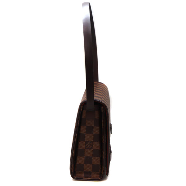 827 4 Louis Vuitton Tribecalon Handbag Damier Canvas Ebene Brown