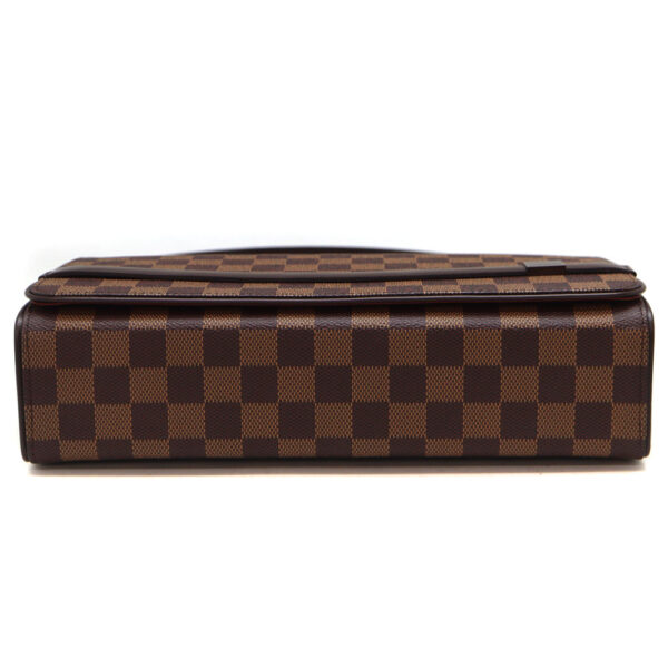 827 5 Louis Vuitton Tribecalon Handbag Damier Canvas Ebene Brown