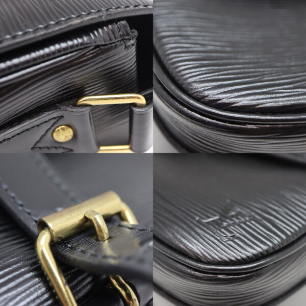 828 6 Louis Vuitton Cartesier 22 Shoulder Bag Epi Black