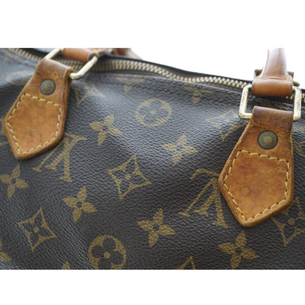 83 Louis Vuitton Speedy 30 Monogram Canvas Bag Brown