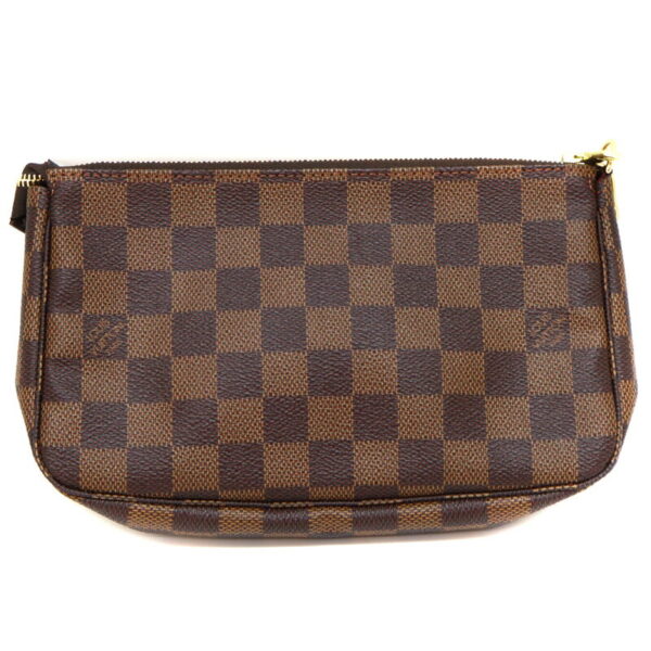 8343 1 Louis Vuitton Pochette Accessoire Damier Canvas Pouch Brown