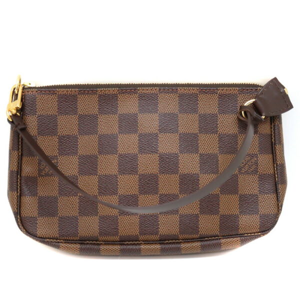 8343 2 Louis Vuitton Pochette Accessoire Damier Canvas Pouch Brown