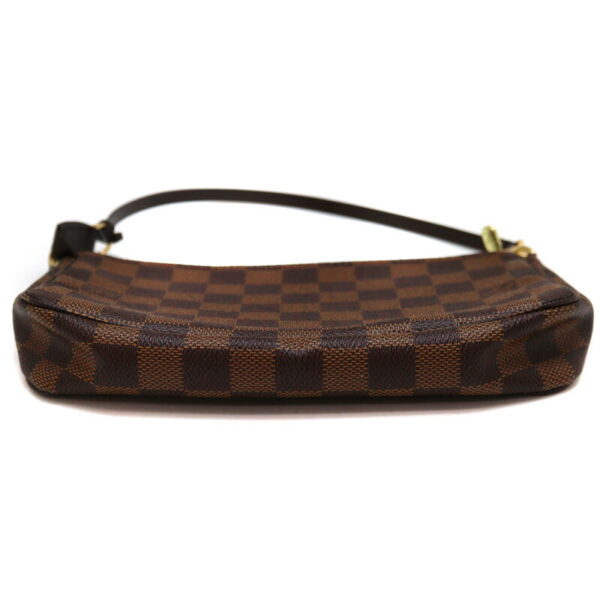 8343 5 Louis Vuitton Pochette Accessoire Damier Canvas Pouch Brown