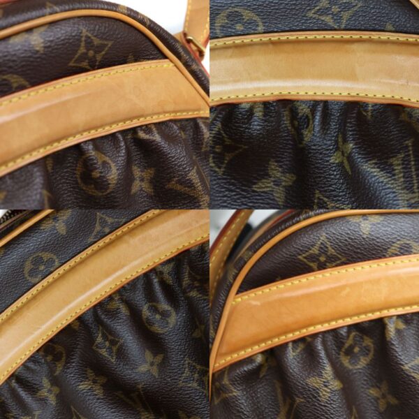 8360 9 Louis Vuitton Clara Handbag Monogram Canvas Brown