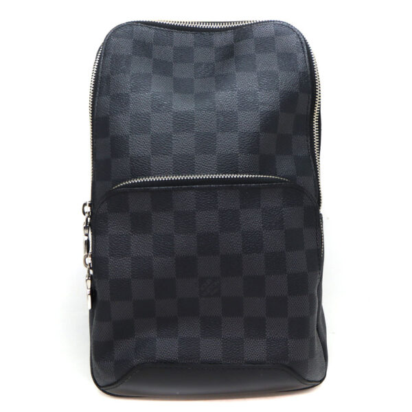 8368 1 Louis Vuitton Avenue Sling Bag Body Bag Damier Canvas Black