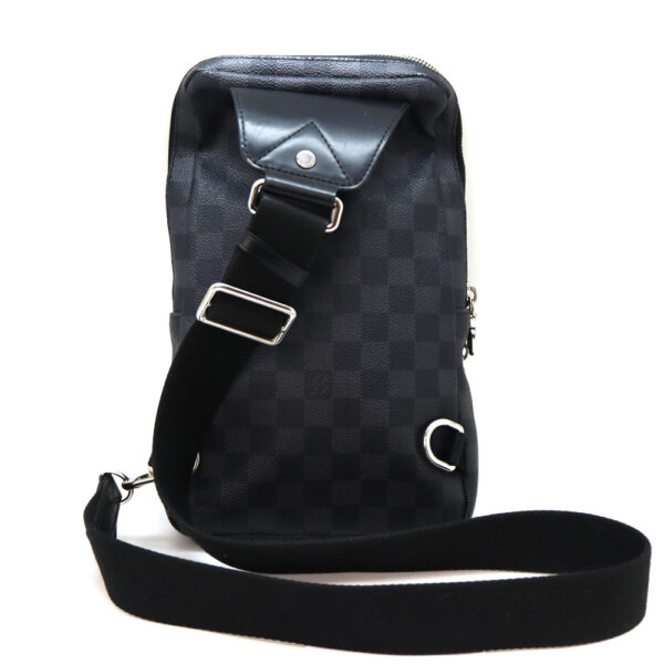 8368 2 Louis Vuitton Avenue Sling Bag Body Bag Damier Canvas Black