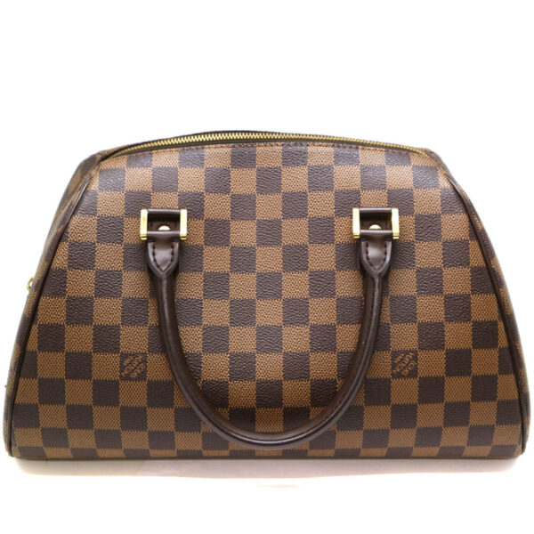 8373 2 Louis Vuitton Rivera MM Handbag Damier Canvas Ebene Brown