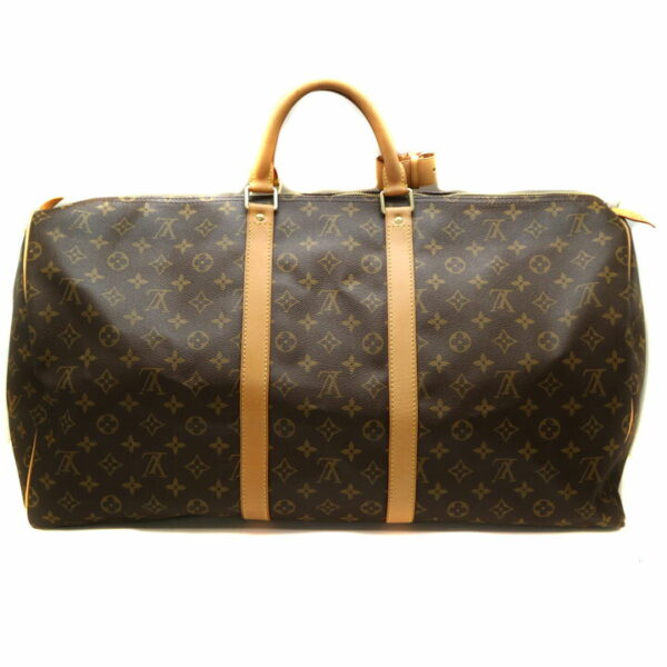 8453 2 Louis Vuitton Keepall 55 Bag Monogram Brown