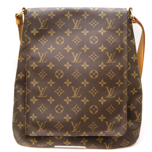 8454 1 Louis Vuitton Musette Shoulder Bag Monogram Brown