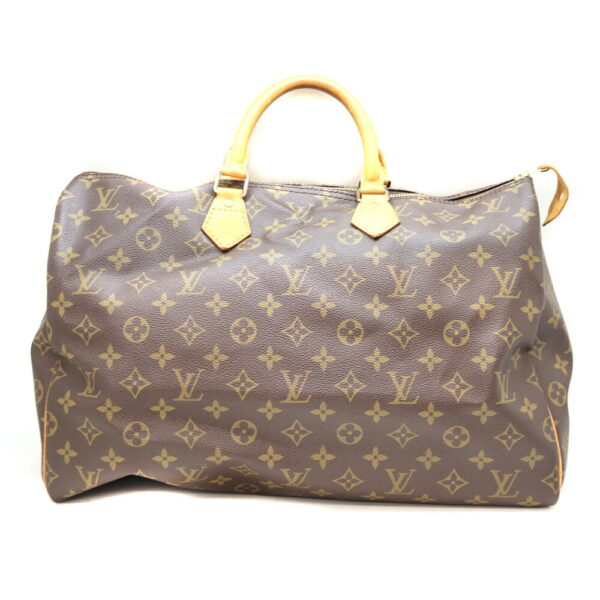 8477 1 Louis Vuitton Speedy 40 Bag Monogram Canvas Brown