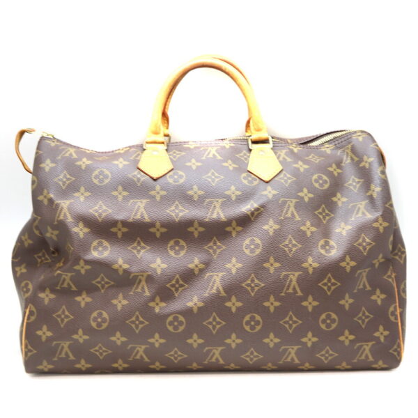 8477 2 Louis Vuitton Speedy 40 Bag Monogram Canvas Brown