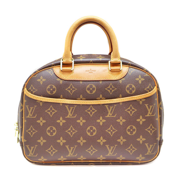 8552 1 Louis Vuitton Trouville Handbag Monogram Canvas Brown