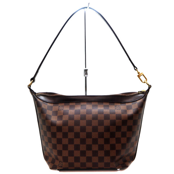 873 2 Louis Vuitton Illovo MM Handbag Damier Canvas Ebene Brown