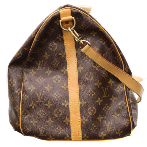 877 3 Louis Vuitton Keepall Bandouliere 60 Bag Monogram Canvas Brown