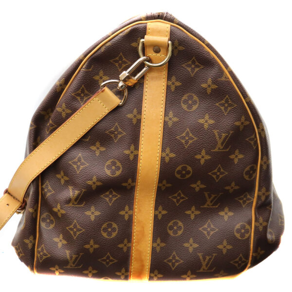 877 4 Louis Vuitton Keepall Bandouliere 60 Bag Monogram Canvas Brown