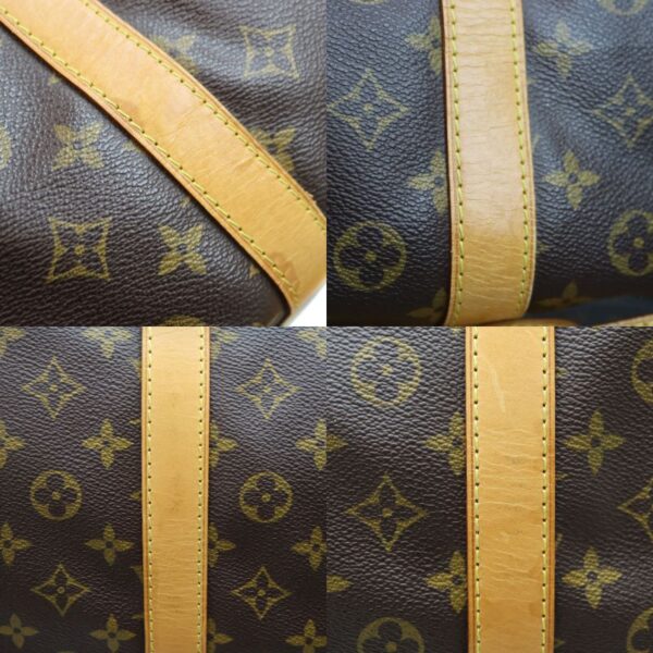 877 7 Louis Vuitton Keepall Bandouliere 60 Bag Monogram Canvas Brown