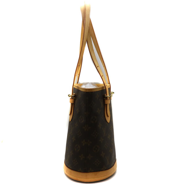 8785 4 Louis Vuitton Bucket PM Shoulder Bag Monogram Canvas Brown