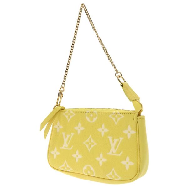 8797766 01 Louis Vuitton Mini Pochette Accessoire Monogram Empreinte Handbag Yellow