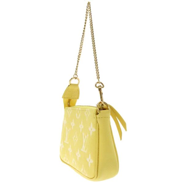 8797766 02 Louis Vuitton Mini Pochette Accessoire Monogram Empreinte Handbag Yellow