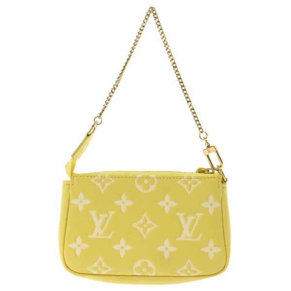 8797766 03 Louis Vuitton Mini Pochette Accessoire Monogram Empreinte Handbag Yellow