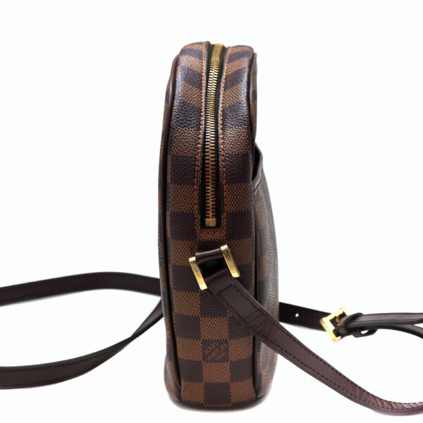 892 4 Louis Vuitton Ipanema PM Shoulder Bag Damier Canvas Ebene Brown