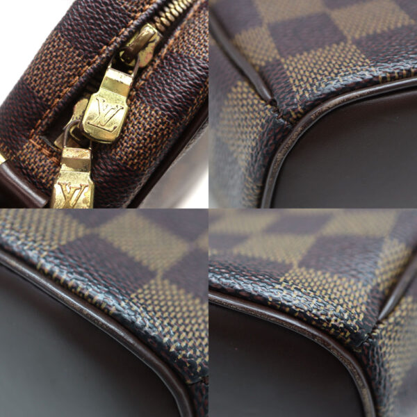 892 6 Louis Vuitton Ipanema PM Shoulder Bag Damier Canvas Ebene Brown