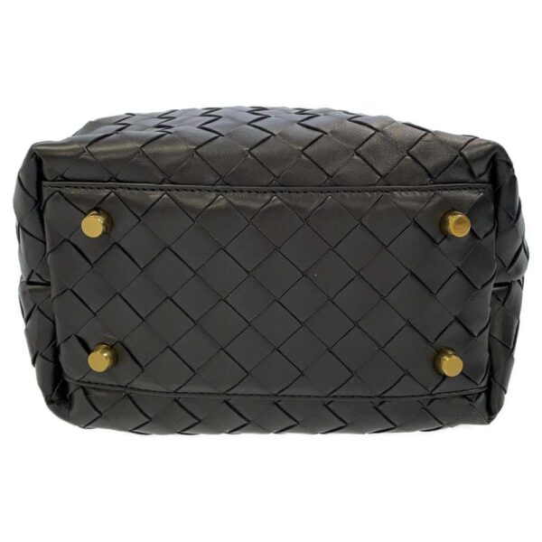 8995117 04 Bottega Veneta Intrecciato Mini Bowlet Shoulder Bag Black