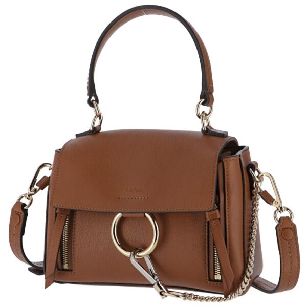 8as140hgj25m 1 Chloe Faye Day Mini Shoulder Bag Leather Mini Shoulder Tan Brown