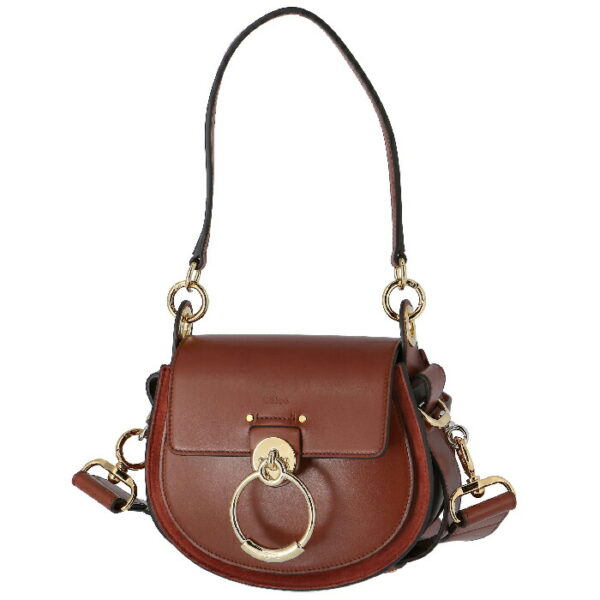 8ws153a3727s 1 Chloe Tess Small Shoulder Bag Leather Suede Sepia Brown