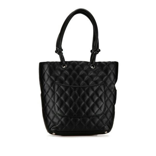 8yrbc3l2ly9dxhzr 3 Chanel Matelasse coco Mark Cambon Tote Bag Lambskin Black