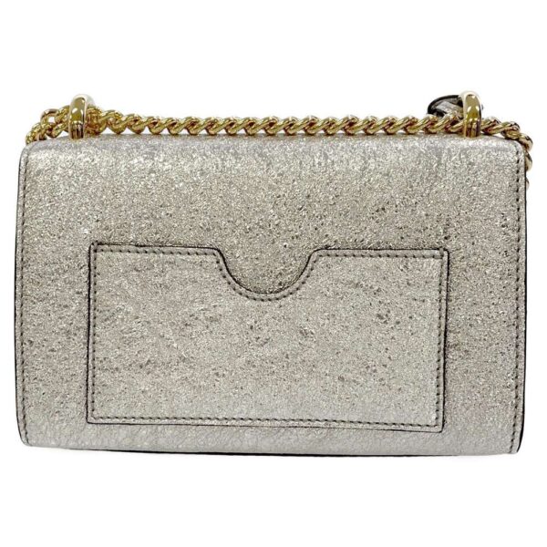 9032378 03 Gucci Padlock Small Chain Shoulder Bag Metallic