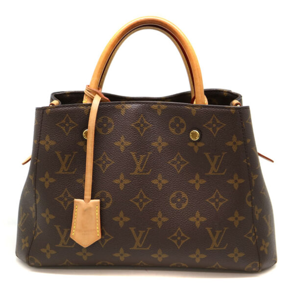 907 1 Louis Vuitton Montaigne BB Handbag Monogram Brown