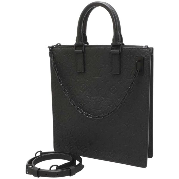 9107984 01 Louis Vuitton Sac Plat Messenger Empreinte Handbag Black