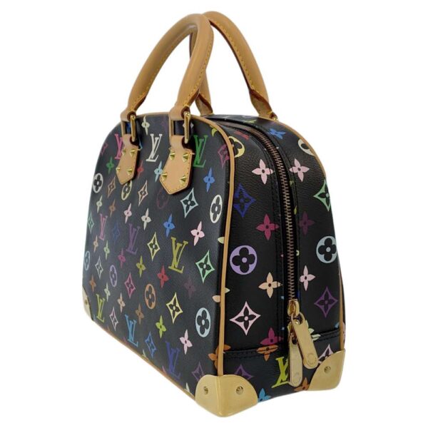 9138209 02 Louis Vuitton Trouville Monogram Multicolor Handbag Black