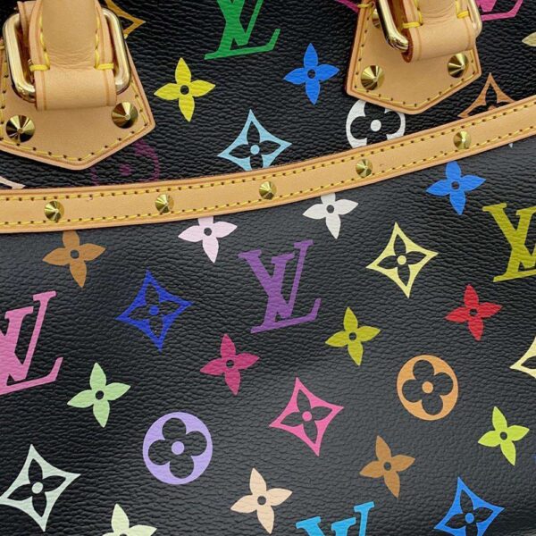 9138209 12 Louis Vuitton Trouville Monogram Multicolor Handbag Black