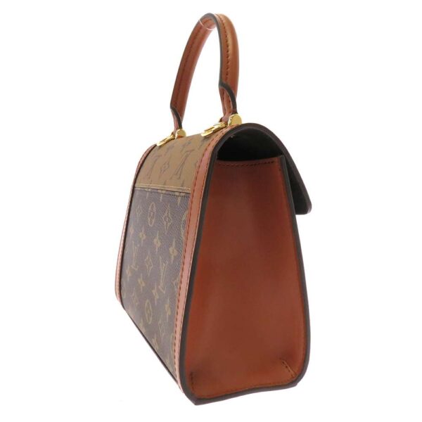 9147454 02 Louis Vuitton Dauphine Monogram Reverse Handbag Brown