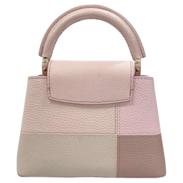 9154315 03 Louis Vuitton Capucines Mini Taurillon Leather Water Snake Handbag Pink