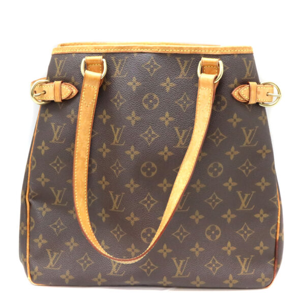 9156 1 Louis Vuitton Batignolles Vertical Monogram Canvas Tote Bag Brown