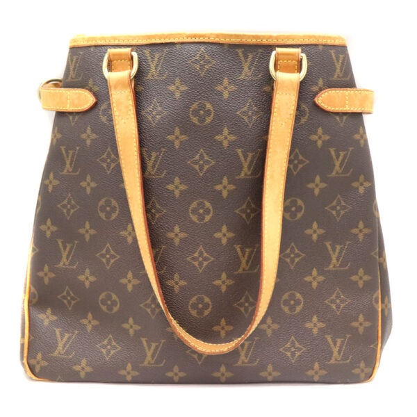 9156 2 Louis Vuitton Batignolles Vertical Monogram Canvas Tote Bag Brown