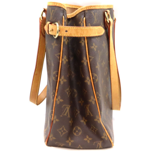 9156 3 Louis Vuitton Batignolles Vertical Monogram Canvas Tote Bag Brown