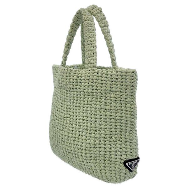 9164093 02 Prada Crochet Raffia Tote Bag