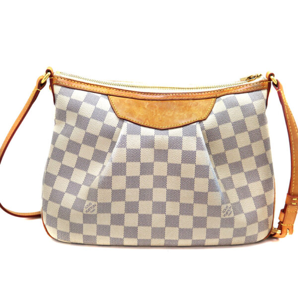 918 2 Louis Vuitton Syracuse MM Shoulder Bag Damier Canvas Azur