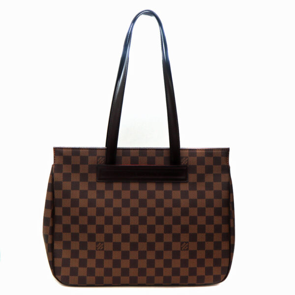 919 2 Louis Vuitton Parioli PM Shoulder Bag Damier Canvas Ebene Brown