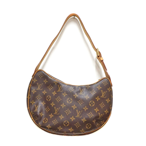 92 Louis Vuitton Croissant MM Monogram Canvas Shoulder Bag Brown